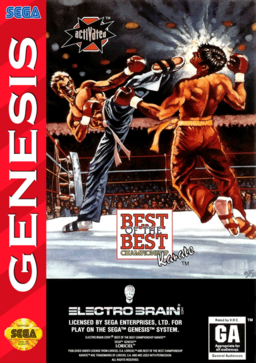 Kick Boxing box art for Sega Mega Drive